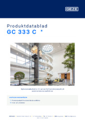 GC 333 C  * Produktdatablad SV
