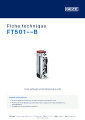 FT501--B Fiche technique FR
