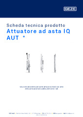 Attuatore ad asta IQ AUT  * Scheda tecnica prodotto IT