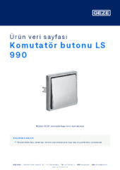 Komutatör butonu LS 990 Ürün veri sayfası TR