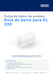 Guia da barra para OL 320 Ficha de dados de produto PT