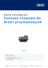 Zawiasa czopowa do drzwi przymykowych Karta katalogowa PL