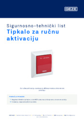 Tipkalo za ručnu aktivaciju Sigurnosno-tehnički list HR