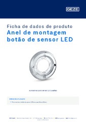 Anel de montagem botão de sensor LED Ficha de dados de produto PT
