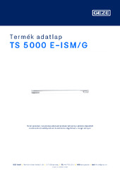 TS 5000 E-ISM/G Termék adatlap HU