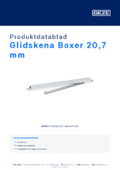 Glidskena Boxer 20,7 mm Produktdatablad SV