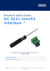 GC 342+ retrofit interface  * Product data sheet EN