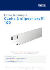 Cache à clipser profil 100 Fiche technique FR