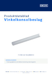 Vinkelkonsolbeslag Produktdatablad DA