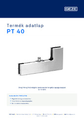 PT 40 Termék adatlap HU