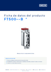 FT500--B  * Ficha de datos del producto ES