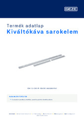 Kiváltókáva sarokelem Termék adatlap HU