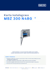 MBZ 300 N48G  * Karta katalogowa PL