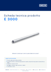 E 3000 Scheda tecnica prodotto IT