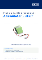 Acumulator ECturn Fișa cu datele produsului RO