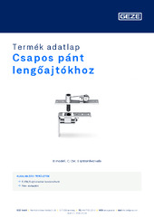 Csapos pánt lengőajtókhoz Termék adatlap HU