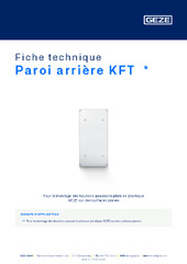 Paroi arrière KFT  * Fiche technique FR