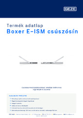 Boxer E-ISM csúszósín Termék adatlap HU