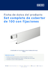 Set completo de cobertor de 100 con fijaciones Ficha de datos del producto ES