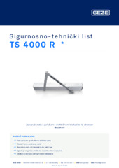 TS 4000 R  * Sigurnosno-tehnički list HR