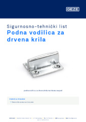 Podna vodilica za drvena krila Sigurnosno-tehnički list HR