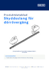 Skyddsslang för dörrövergång Produktdatablad SV