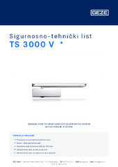 TS 3000 V  * Sigurnosno-tehnički list HR