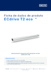 ECdrive T2 eco  * Ficha de dados de produto PT