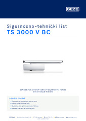 TS 3000 V BC Sigurnosno-tehnički list HR
