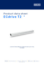 ECdrive T2  * Product data sheet EN
