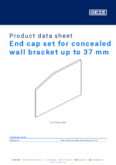 End cap set for concealed wall bracket up to 37 mm Product data sheet EN