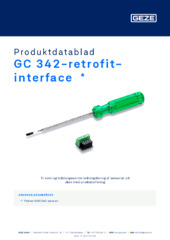 GC 342-retrofit-interface  * Produktdatablad DA