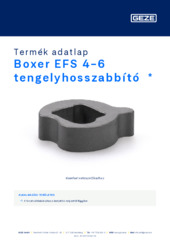 Boxer EFS 4-6 tengelyhosszabbító  * Termék adatlap HU