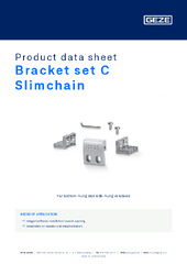 Bracket set C Slimchain | GEZE