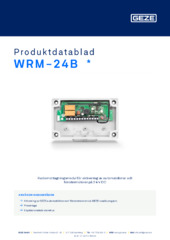 WRM-24B  * Produktdatablad SV
