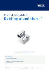 Kobling aluminium  * Produktdatablad NB
