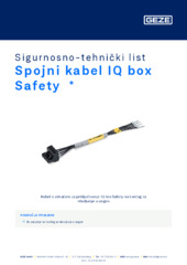 Spojni kabel IQ box Safety  * Sigurnosno-tehnički list HR