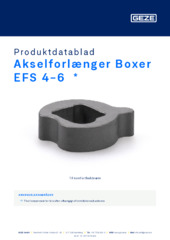Akselforlænger Boxer EFS 4-6  * Produktdatablad DA