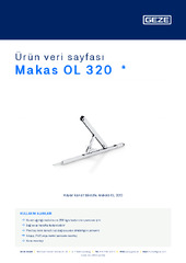 Makas OL 320  * Ürün veri sayfası TR