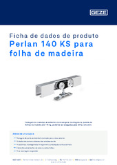 Perlan 140 KS para folha de madeira Ficha de dados de produto PT