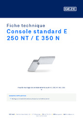 Console standard E 250 NT / E 350 N Fiche technique FR