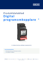 Digital programomkopplare  * Produktdatablad SV
