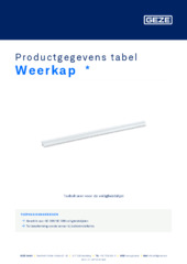 Weerkap  * Productgegevens tabel NL