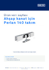 Ahşap kanat için Perlan 140 takım Ürün veri sayfası TR