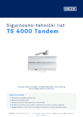 TS 4000 Tandem Sigurnosno-tehnički list HR