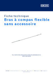 Bras à compas flexible sans accessoire Fiche technique FR