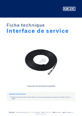 Interface de service Fiche technique FR