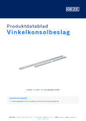 Vinkelkonsolbeslag Produktdatablad DA