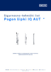 Pogon šipki IQ AUT  * Sigurnosno-tehnički list HR