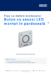 Buton cu senzor LED montat în pardoseală  * Fișa cu datele produsului RO